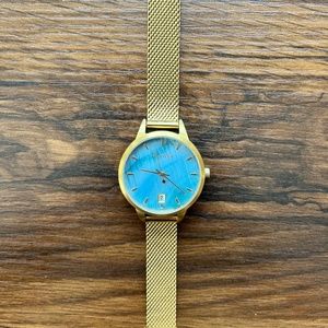 Holzkern Talamanca Nacre & Gold Watch